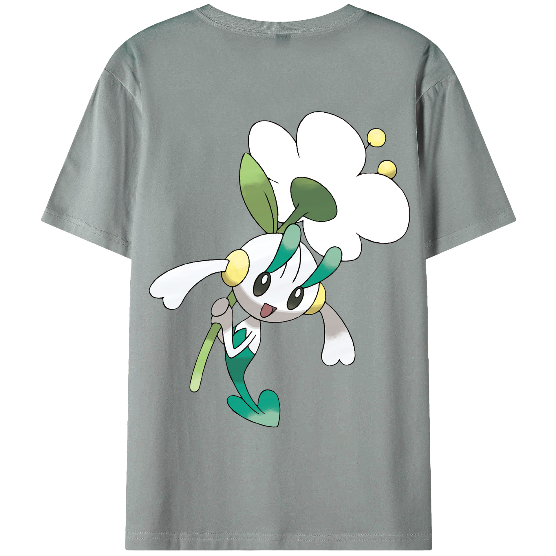 （画像用） ポケットモンスター Pokémon 綿100％ メンズ半袖Tシャツ（バックプリント） 通気性